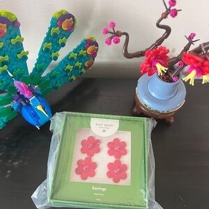 Kate Spade Red Flower Earrings